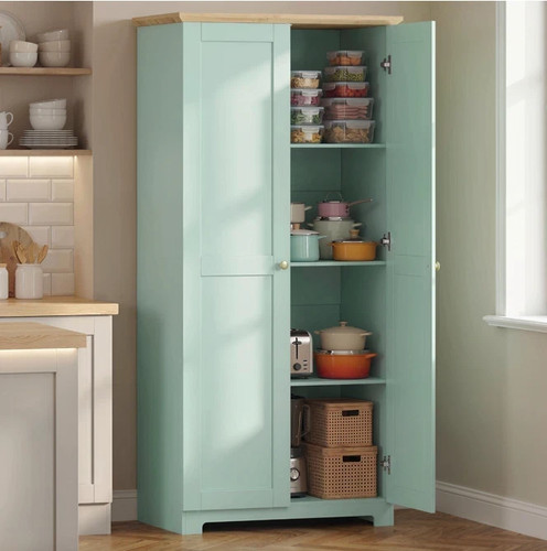 Tall kitchen cupboard wooden - kitchen,