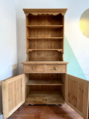Freestanding pine dresser - freestanding,