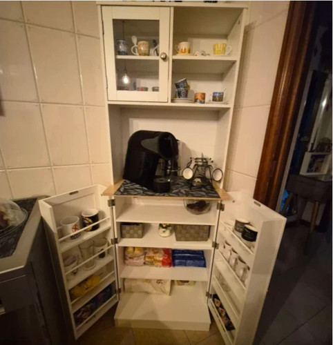 White kitchen pantry - pantry, cupboard