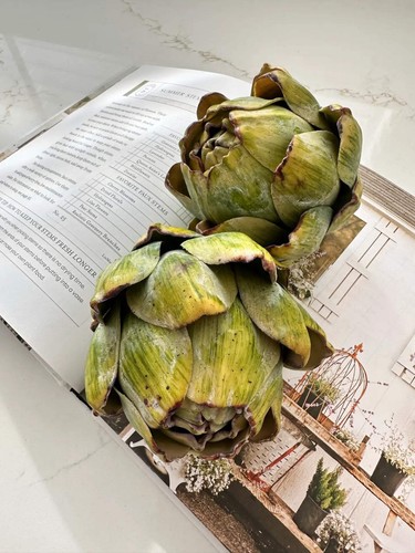 Artichoke ornament faux - ornament,