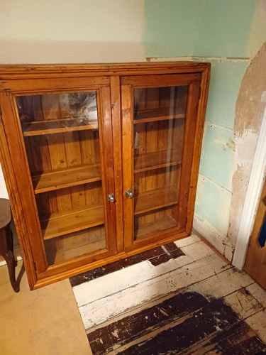 Antique pine glazed dresser - antique,