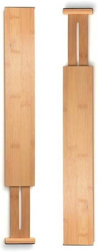 Adjustable bamboo drawer - 2x,