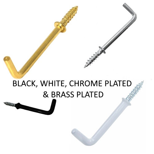 Screw dresser hooks - dresser, brass