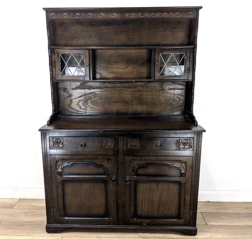 Dresser vintage dark - dark, glass
